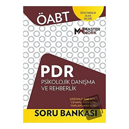 ÖABT   PDR   Psikolojik Danışma Ve Rehberlik Soru Bankası / MasterWork / Kolektif