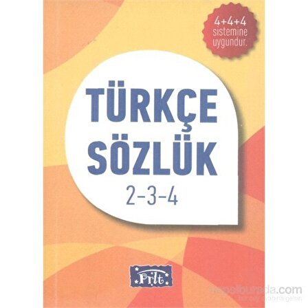 Türkçe Sözlük İlköğ.2-3-4