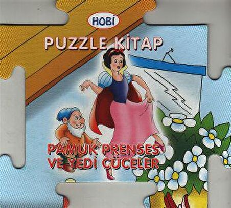Puzzle Kitap - Pamuk Prenses ve Yedi Cüceler - Ema Kitap