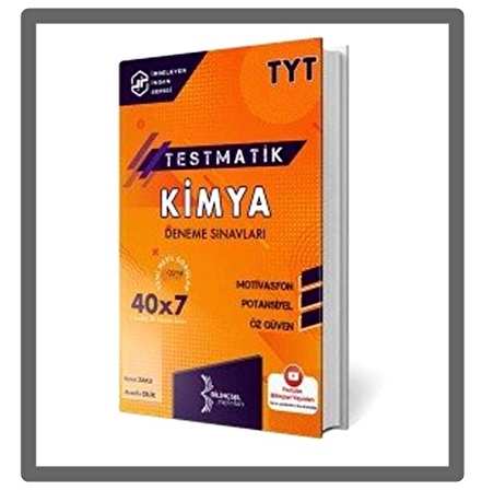 Bilinçsel Tyt Testmatik Kimya Deneme Sınavı 40X7