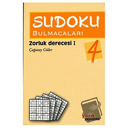 Sudoku Bulmacaları 4 / Yazıt Yayıncılık / Çağatay Güler