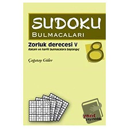 Sudoku Bulmacaları 8 / Yazıt Yayıncılık / Çağatay Güler