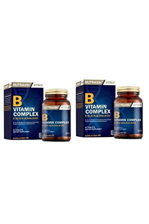 Nutraxin B Complex Vitamin 60 Kapsül 2 Adet