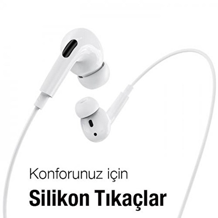 Coofbe Hc Seri Profesyonel 1.2M Kulakiçi Kablolu İphone Kulaklık İphone 11 12 13 14 Pro MAX Kulaklık