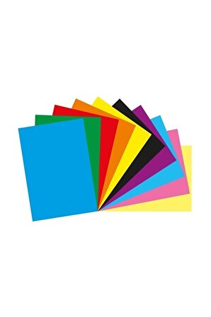 El işi Kağıdı A4 Renkli 10'lu Karışık Renk