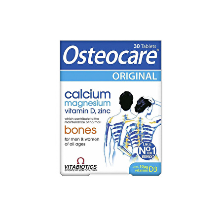 Osteocare Calcium Magnezyum Vitamin D Zinc 30 Tablet