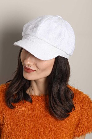 Kadın Kep Denizci Modeli Şapka Simli Tasarım