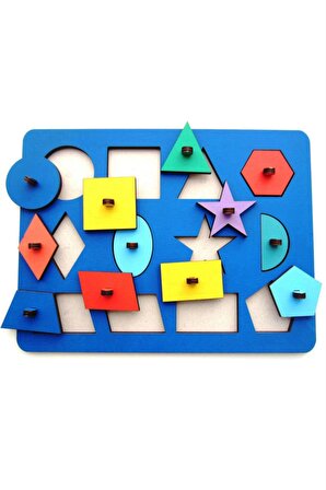 Ahşap Zeka Geliştirici Oyun Ahşap Puzzle Yapboz Eğitici Oyuncak