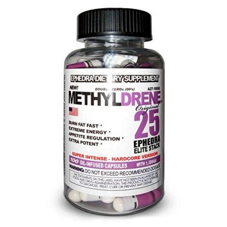 Cloma Pharma Methyldrene Elite stack Fat Burner Zayıflama+Kilo Verme 100 caps