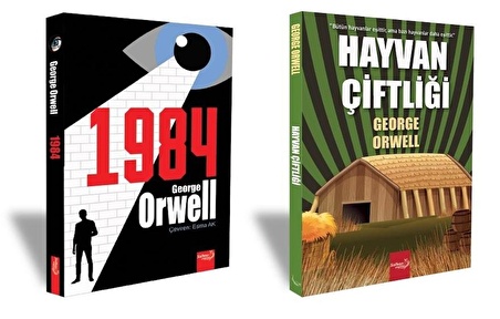 George Orwell 1984 + Hayvan Çiftliği Set 2 Kitap