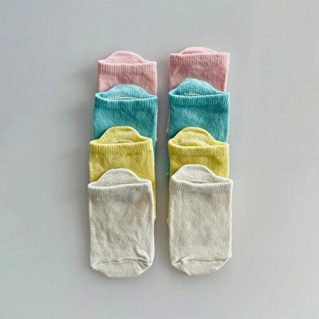 Kukita 4'lü Bebek Çocuk Candy Kaydırmaz Tabanlı Çorap