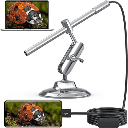 Teslong 10X-200X Büyütme Kamera USB Dijital Mikroskop