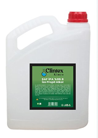 Clintex Kimya Saf İpa %99.9 İzopropil Alkol 5 Litre
