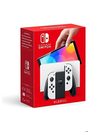 Nintendo Switch Oled Oyun Konsolu siyah beyaz
