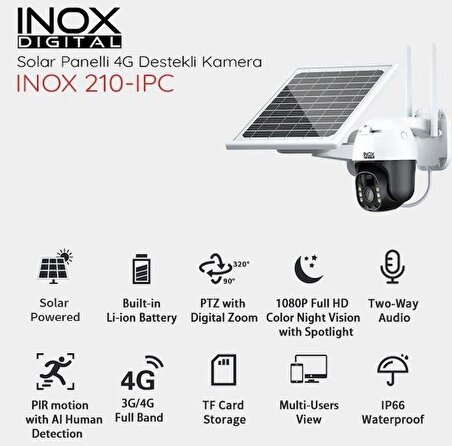 Inox TYC00471194116 4 Megapiksel HD 1920x1080 IP Kamera Güvenlik Kamerası