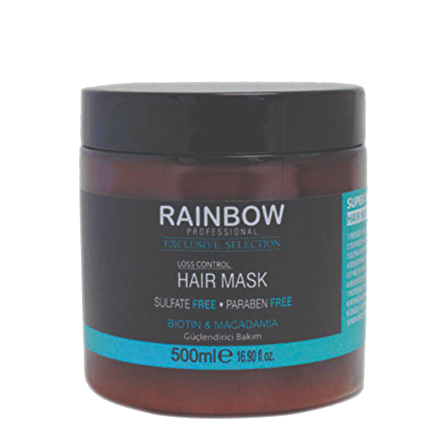 Rainbow Biotin & Macadamia Güçlendirici Saç Bakım Maskesi 500 ml