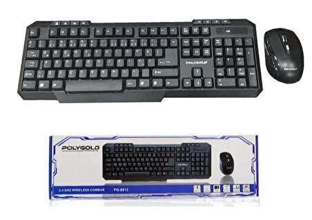 Polygold PG-8012 Kablosuz Q Klavye Mouse Set