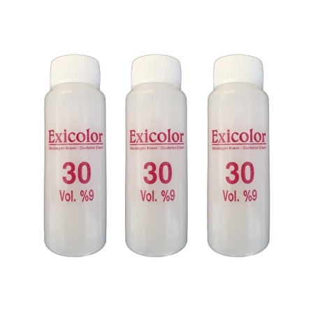 Exicolor 30 Volüm Oksidan Peroksit 60 ml 3 Adet