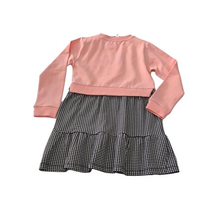 Kız Çocuk Elbise, Etek-Sweatshirt Görünümlü