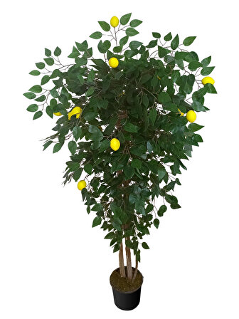 Limon Ağacı Tek gövde 160cm, Yapay Ağaç, Saksılı