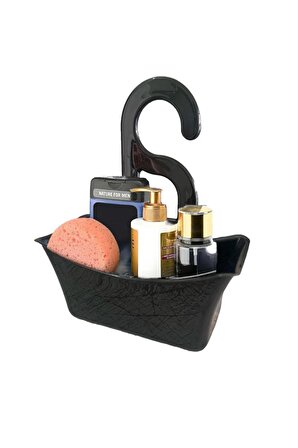 Hook Çok Amaçlı Duş Banyo Sepeti Organizer - Siyah---TP583GR