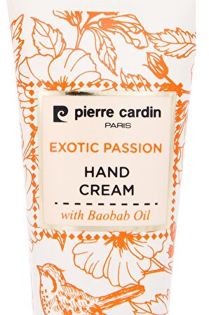 Pierre Cardin Exotic Passion Baobab Yağı İçeren E Vitaminli Nemlendirici El Kremi - 30 ML