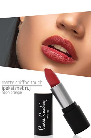 Pierre Cardin Matte Chiffon Touch Lipstick - Neon Orange -187