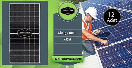 ON GRİD Lityum Hibrit 5 kW kVA Monofaze Solar Güneş Paneli Paket Sistemi Hybrid Solar Paket Sistemi