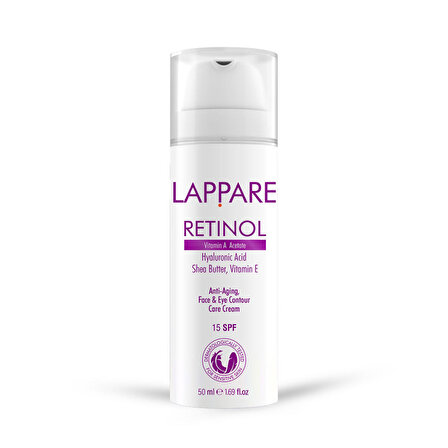 Lappare Retinol | Anti-aging Yüz Ve Göz Çevresi Bakım Kremi 50ml