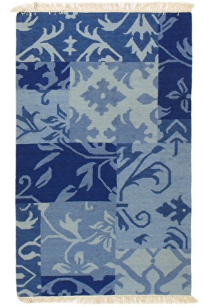 Patch Kilim Blue 90X150 1,35 M²