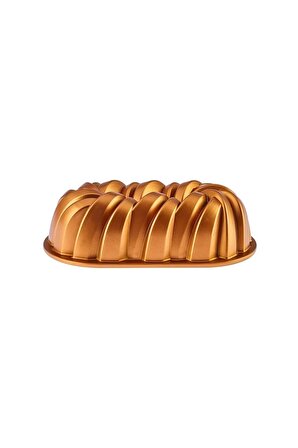 Senza-Baton Sarmal Döküm Kek Kalıbı-Altın