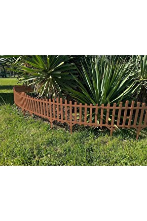 Yeni Tasarım Mini Bahçe Çiti Dekoratif Esnek Plastik Çit Peyzaj Koruma Çiti 58-36 CM 1 Adet