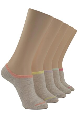 Bayan Babet Sneaker Çorap 5 li  Beş Renk