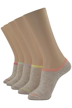 Bayan Babet Sneaker Çorap 5 li  Beş Renk