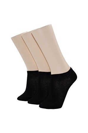 Bayan Patik Çorap 3 Lü Siyah renk