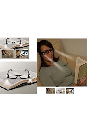 Kitap Okuma Gözlüğü Led Işıklı Kitap Okuma Gözlüğü Camsız Okuma Gözlüğü