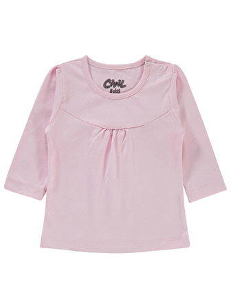 Civil Baby Kız Bebek Penye Sweatshirt 6-18 Ay Pembe