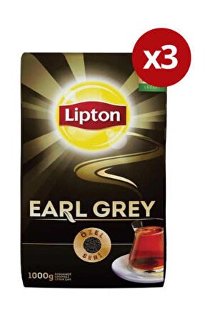 Lipton 3 Adet Lipton Earl Grey Dökme Çay 1000 gr