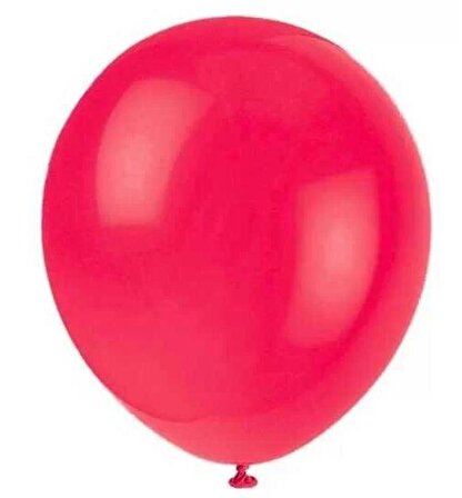 Vatan Balon Tek Renk Kırmızı 100 Lü / Vatan