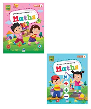 Maths Learning Kids (Level 1-2 ) 2 Kitap Set
