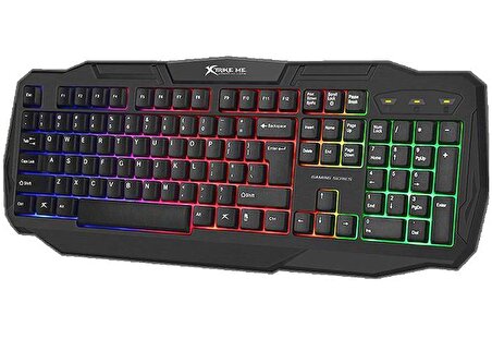 Xtrike Me KB-302 Gaming Klavye Rainbow/USB/RGB Işıklı Q Klavye Türkçe