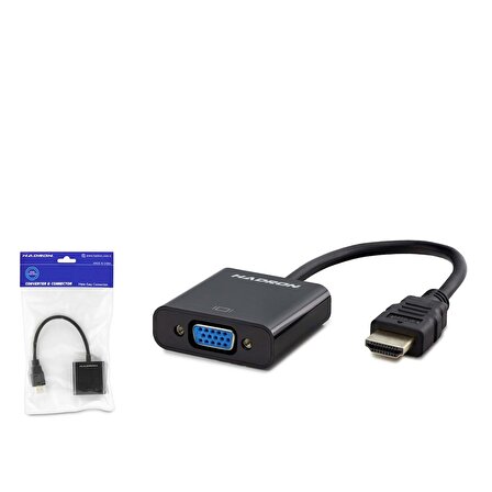 Hadron HDX2020 HDMI to VGA FullHD Dönüştürücü Çevirici Aparat Adaptör