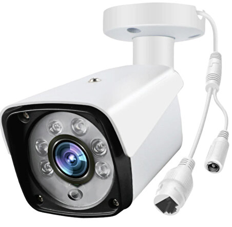J-Tech JT-2060 5MP IP Bullet PoE 3.6MM Network Kamera Gece-Gündüz Renkli Görüntü