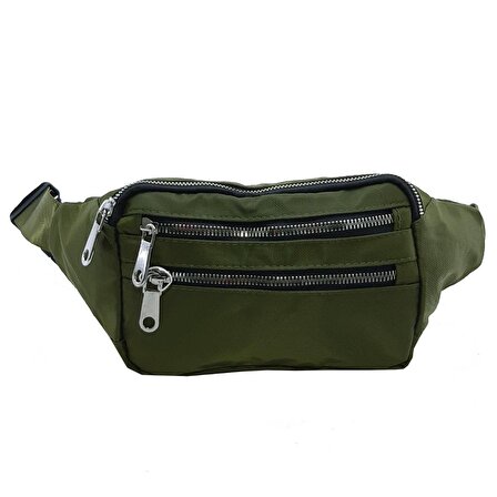 Free Bag Bel Çantası Şık Kullanışlı Saten Kumaş Yeşil Renk