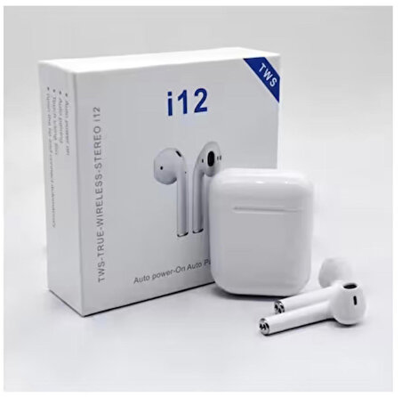 Glrtech i12 Bluetooth Stereo Kulak İçi Kulaklık BEYAZ