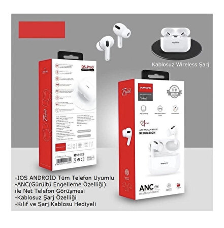 Dunspin DS-Pro3 TWS Bluetooth 5.0 ANC Kulak İçi Kulaklık