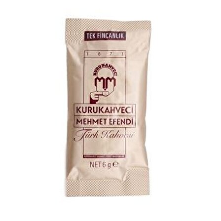 Sırlı Toprak Türk Kahvesi Fincan Takımı & Tek Kullanımlık Mehmet Efendi Kahve & Lavi Çikolata Hediye Seti