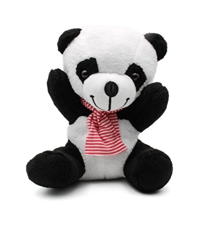 Tatlı Peluş Panda & Işıklı Mini Panda Kar Küresi Hediye Seti