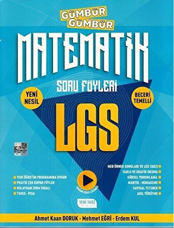 Yeni Tarz Yayınları 8. Sınıf LGS Matematik Gümbür Gümbür Soru Föyleri