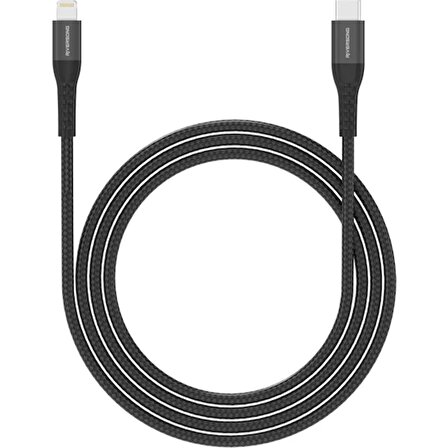 Riversong Cable Alpha L2 CL88N Siyah Şarj Kablosu